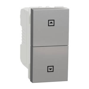 Intrerupător Jaluzele cu Revenire Noua Unica 10A 1m Aluminiu, NU310730SC,
Schneider Electric - Schneider