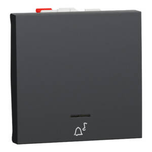 Intrerupător cu Revenire Noua Unica 10A 2m Antracit cu Simbol Sonerie si
Indicator Luminos , NU320654CN, Schneider Electric - Schneider