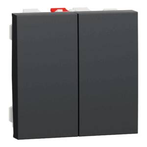 Intrerupător Dublu Noua Unica Cap Scara 10A 2m Antracit , NU321354, Schneider
Electric - Schneider