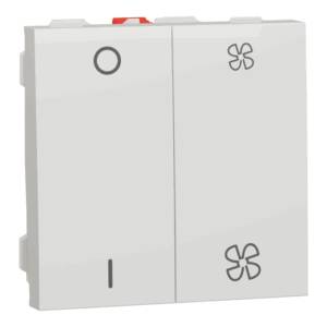 Intrerupător Ventilator + Intrerupător O/I Noua Unica 10A 2m Alb , NU321418,
Schneider Electric - Schneider