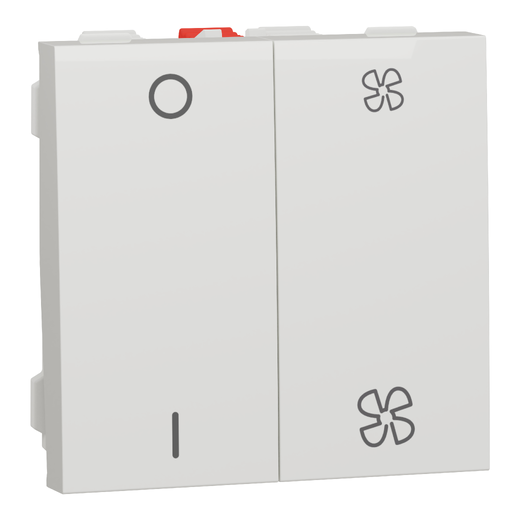 Intrerupător Ventilator + Intrerupător O/I Noua Unica 10A 2m Alb , NU321418,
Schneider Electric - Schneider