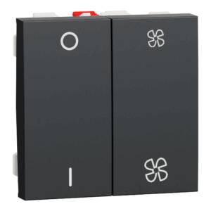 Intrerupător Ventilator + Intrerupător O/I Noua Unica 10A 2m Antracit ,
NU321454, Schneider Electric - Schneider