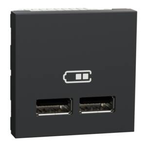 Priza USB Noua Unica 2m 1A Antracit, NU341844, Schneider Electric - Schneider
