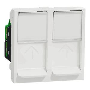 Priză Dublă RJ45 Noua Unica CAT6 FTP 2m Alb , NU342618, Schneider Electric -
Schneider