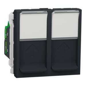 Priză Dublă RJ45 Noua Unica CAT6 FTP 2m Antracit , NU342654, Schneider Electric
- Schneider