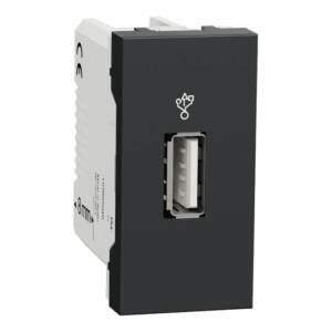 Priză USB Noua Unica 1m Antracit, NU342954, Schneider Electric - Schneider