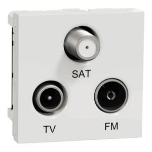 Priză TV/FM/SAT Individuală Noua Unica 2m Alb, NU345018, Schneider Electric -
Schneider