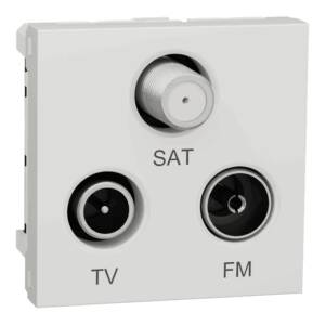 Priză TV/FM/SAT Individuală Noua Unica 2m Alb Antibacterian, NU345020, Schneider
Electric - Schneider