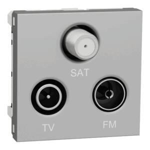 Priză TV/FM/SAT Individuală Noua Unica 2m Aluminiu, NU345030, Schneider Electric
- Schneider