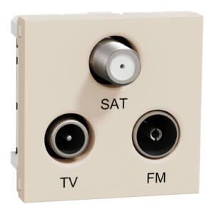 Priză TV/FM/SAT Individuală Noua Unica 2m Crem, NU345044, Schneider Electric -
Schneider