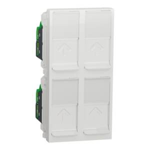 Priză Cvadruplă RJ45 Noua Unica CAT5 UTP Alb , NU347918, Schneider Electric -
Schneider