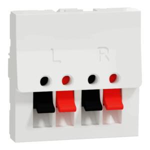 Priză Difuzoare Noua Unica 2m Alb, NU348618, Schneider Electric - Schneider