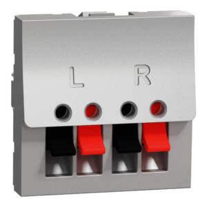 Priză Difuzoare Noua Unica 2m Aluminiu, NU348630, Schneider Electric - Schneider