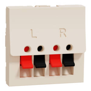 Priză Difuzoare Noua Unica 2m Crem, NU348644, Schneider Electric - Schneider