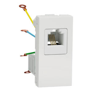 Priză Telefon RJ12 Noua Unica 1m Alb, NU349118, Schneider Electric - Schneider