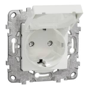 Priza Noua Unica cu Capac Obturatoare 2P+E 16A Alba + Suport Fixare, NU508218,
Schneider Electric - Schneider
