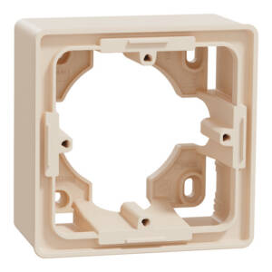 Doză Montaj PT Noua Unica 1 Post Crem , NU800244, Schneider Electric - Schneider