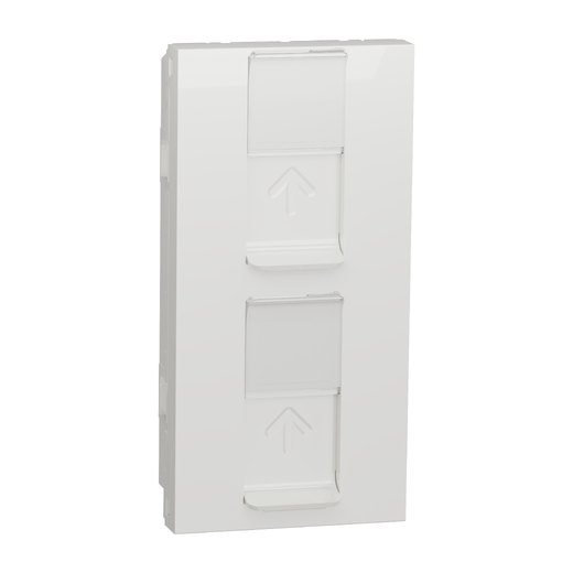 Capac Priză Dublă RJ45 Noua Unica Alb, NU947818, Schneider Electric - Schneider