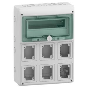 Cofret Kaedra pentru prize electrice, 340 X 460 Mm, 13 Module, 6 deschideri,
SCH-13181, Schneider Electric - Schneider