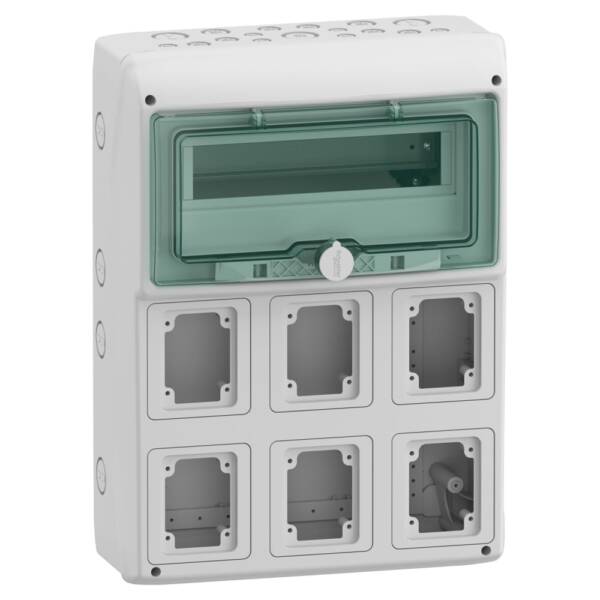 Cofret Kaedra pentru prize electrice, 340 X 460 Mm, 13 Module, 6 deschideri,
SCH-13181, Schneider Electric - Schneider