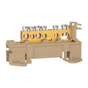 Bloc terminal 125A 6 borne cu suport, SCH-14976, Schneider Electric - Schneider