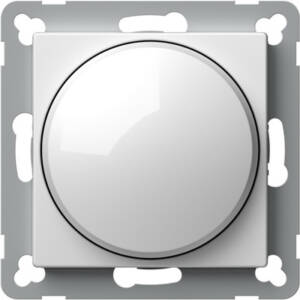 Comutator rotativ 2 WAY LED 100W, alb polar