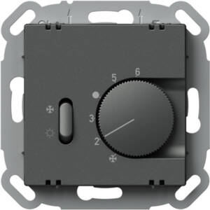 Termostat pentru încălzire/răcire, 5A 230V, antracit