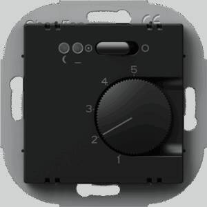 Termostat pentru încălzire în pardoseală 16A, 230V, negru