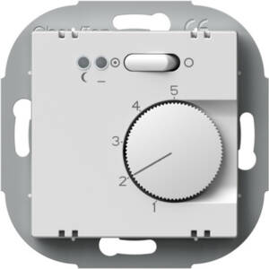 Termostat pentru încălzire în pardoseală, 16A, 230V,alb polar