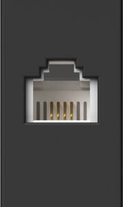 Modul Priza telef cat3 1m negru