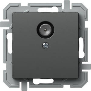 Priză TV simpla, antracit