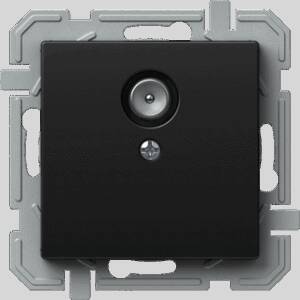 Priză TV simpla, negru