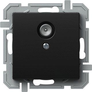 Priză TV simpla, negru