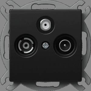 Priză SAT-TV-R END-LINE 3dB, negru