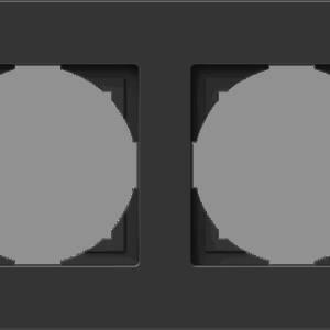 Logiq Flat Rama dubla negru