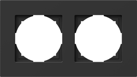 Logiq Flat Rama dubla negru