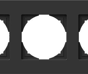 Logiq Flat Rama tripla negru