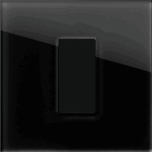 EDGE Rama decorativa sticla 1/2M neagra pentru elemente modulare MODUL