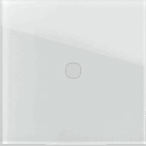 EDGE Rama decorativa sticla 1/2M alba pentru buton EDGE