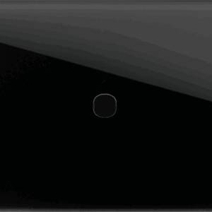 EDGE Rama decorativa sticla 1/3M neagra pentru buton EDGE