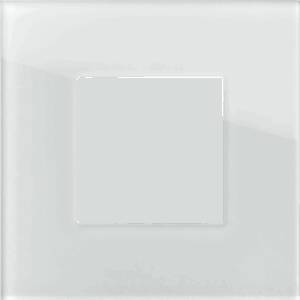 EDGE Rama decorativa sticla 2M alba pentru elemente modulare MODUL