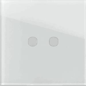 EDGE Rama decorativa sticla 2M alba pentru buton EDGE