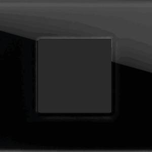 EDGE Rama decorativa sticla 2/3M neagra pentru elemente modulare MODUL