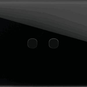 EDGE Rama decorativa sticla 2/3M neagra pentru buton EDGE