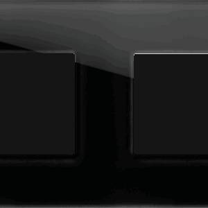 EDGE Rama decorativa sticla 2x2M neagra pentru elemente modulare MODUL