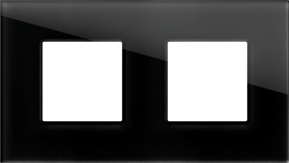 EDGE Rama decorativa sticla 2x2M neagra pentru elemente modulare MODUL