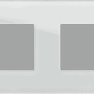 EDGE Rama decorativa sticla 2x2M alba pentru elemente modulare MODUL