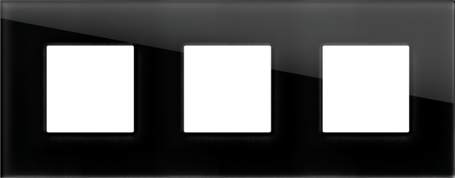 EDGE Rama decorativa sticla 3x2M neagra pentru elemente modulare MODUL