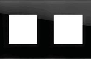EDGE Rama decorativa sticla 4x2M neagra pentru elemente modulare MODUL