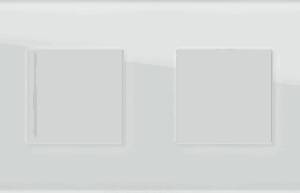 EDGE Rama decorativa sticla 4x2M alba pentru elemente modulare MODUL